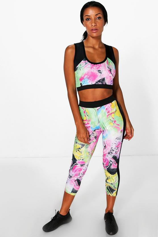 Megan Bright Dye Print Legging